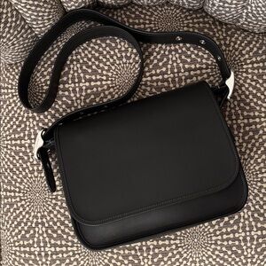 Coach The Patricia Limited Re-Edition 1997 Black Leather Crossbody Shoulder Bag